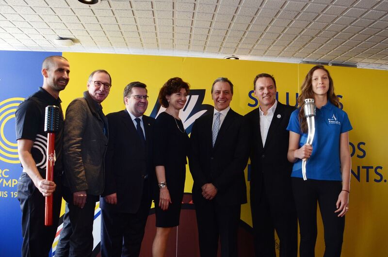 parc olympique flamme