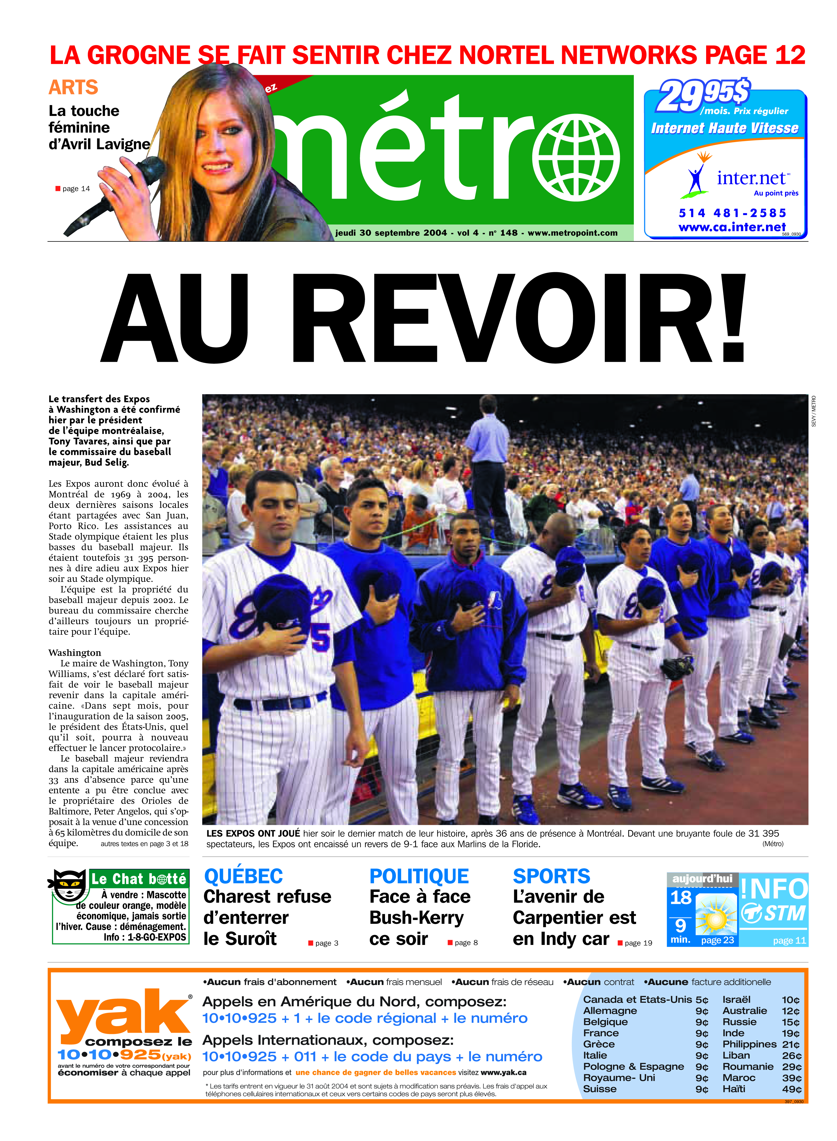 ACTU - Une 2004