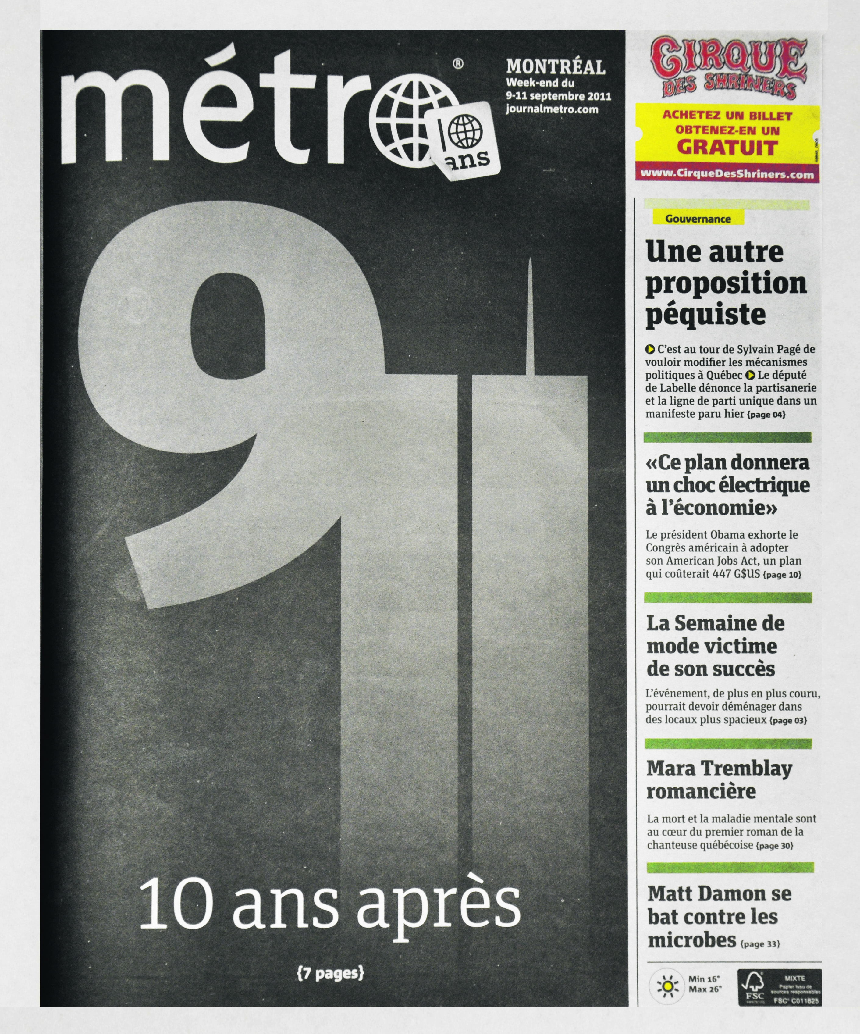 ACTU - Une 2011M