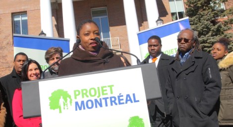 Présentée le 13 mars par Projet Montréal, Kerlande Mibel est la candidate du parti d'opposition pour l'élection au poste de maire de Montréal-Nord.