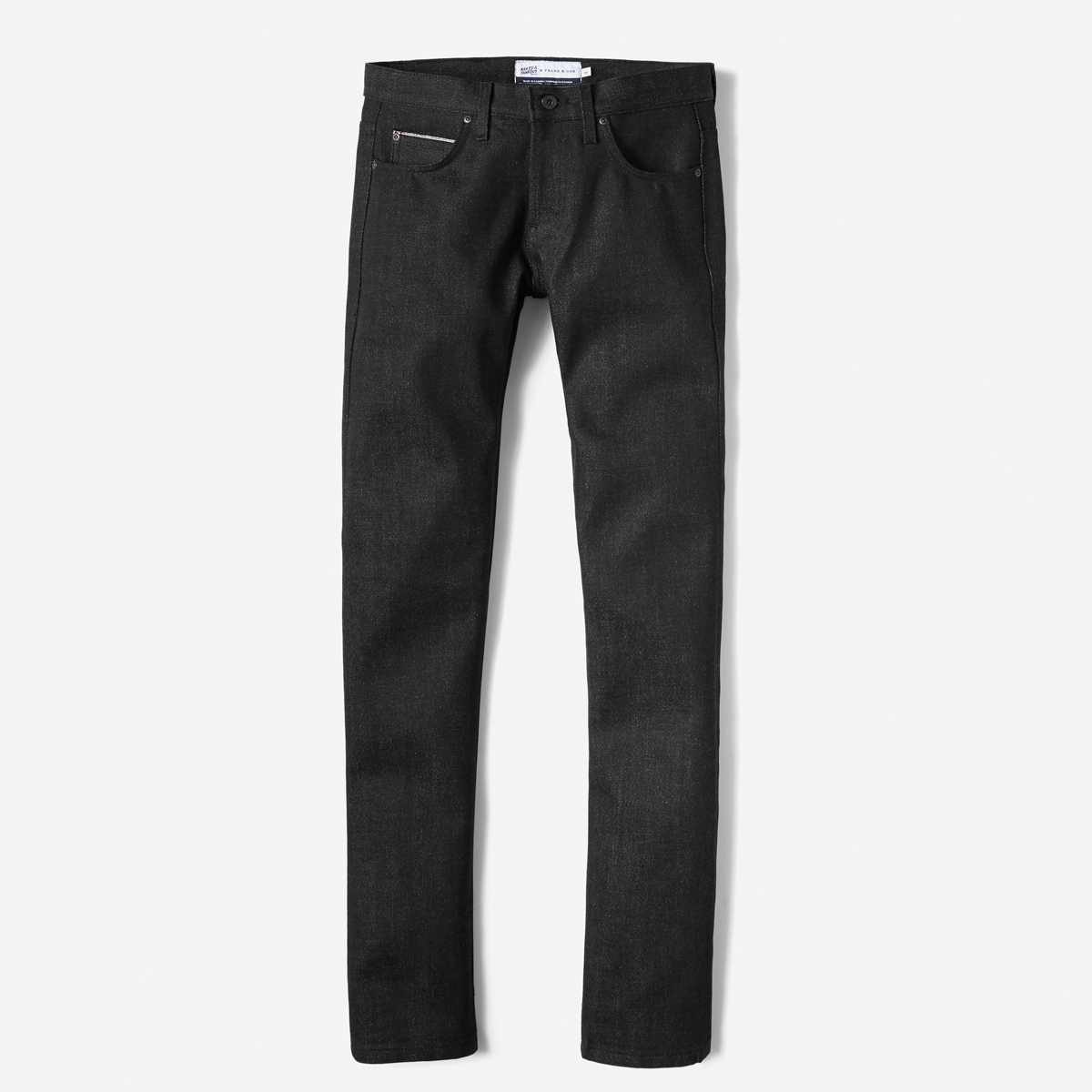Naked & Famous x Frank & Oak Tapered Selvedge Denim in Black
