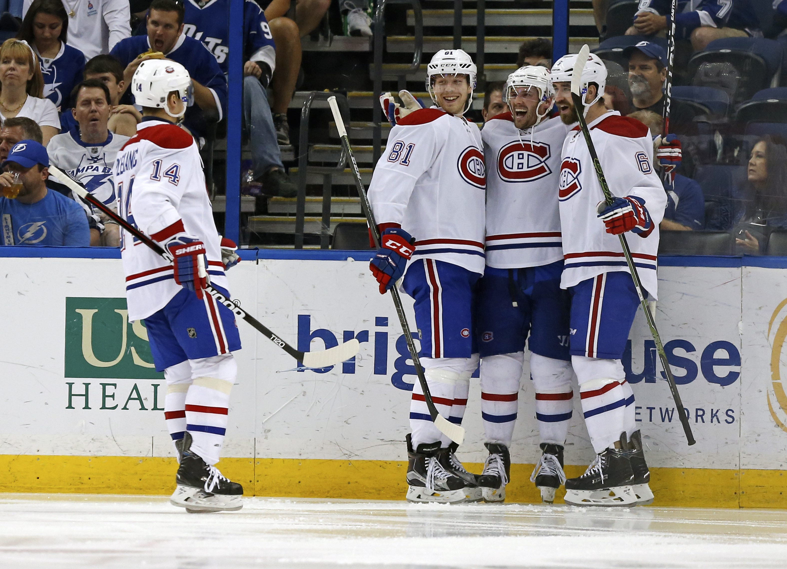 Tomas Plekanec, Torrey Mitchell, Lars Eller, Greg Pateryn