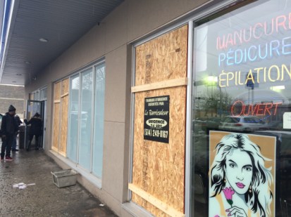 Plusieurs commerces touchés ont été fermés au lendemain d'actes de vandalisme dans Montréal-Nord.