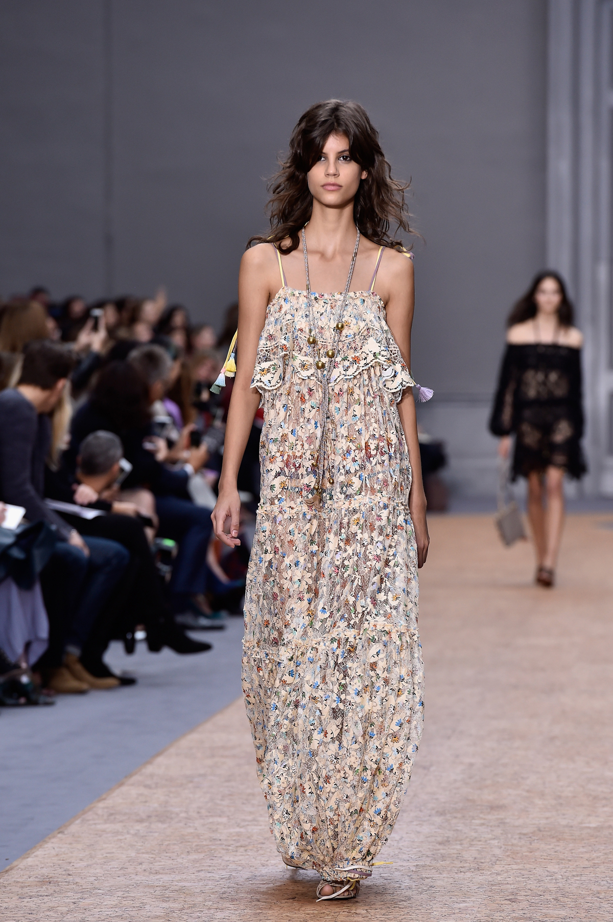 PARIS, FRANCE - OCTOBER 01: A model walks the runway during the Chloe show as part of the Paris Fashion Week Womenswear Spring/Summer 2016 on October 1, 2015 in Paris, France. (Photo by Pascal Le Segretain/Getty Images)