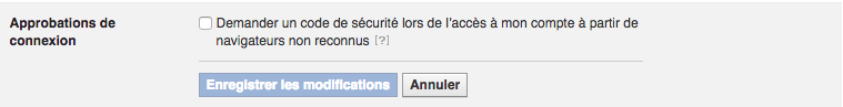 Approbations de connexion avec un code