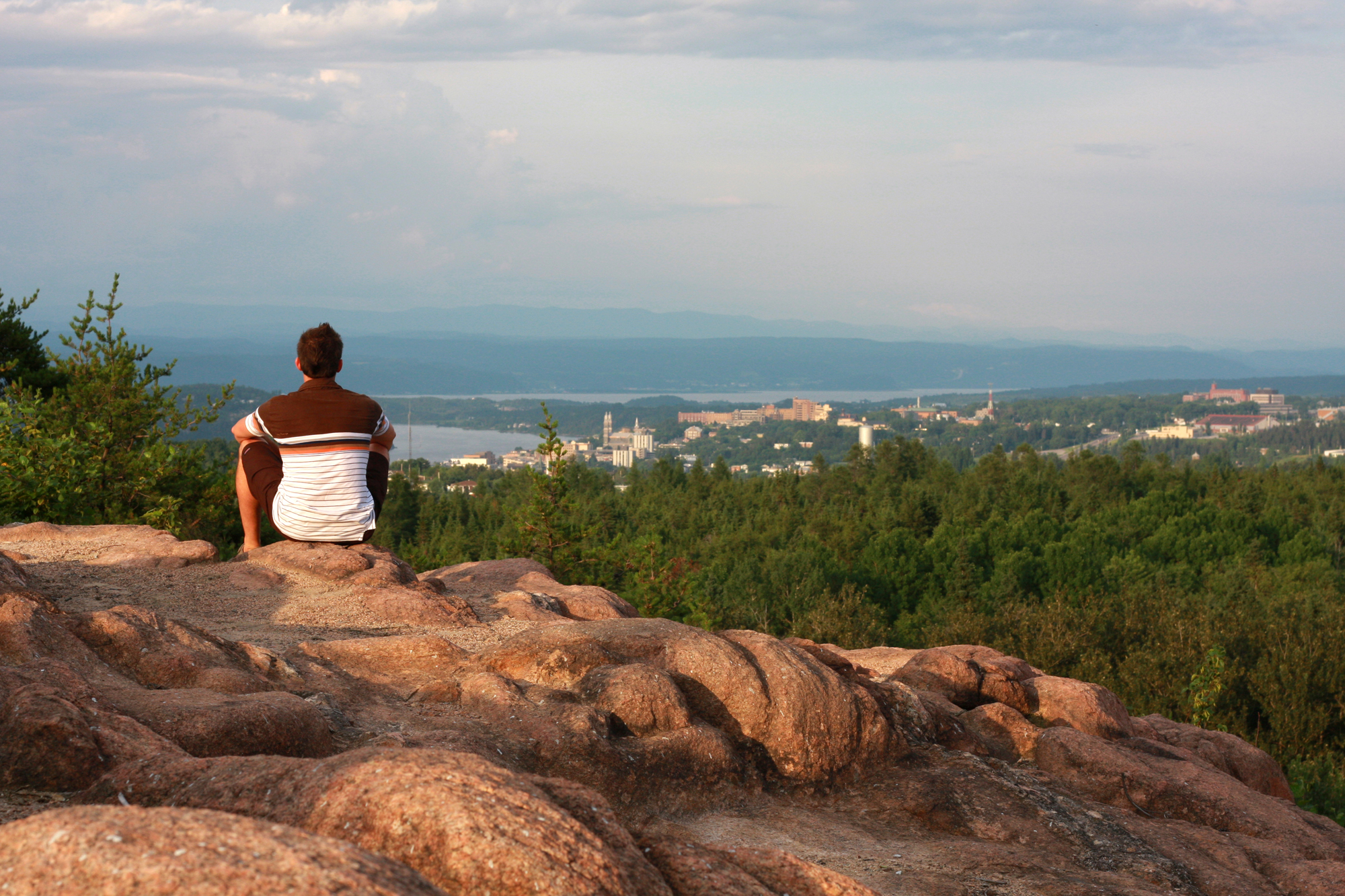 Vue sur ville Saguenay