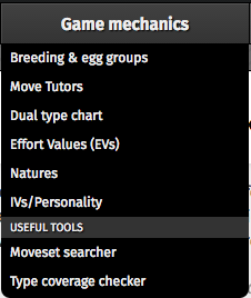 Pok&eacute;mon database