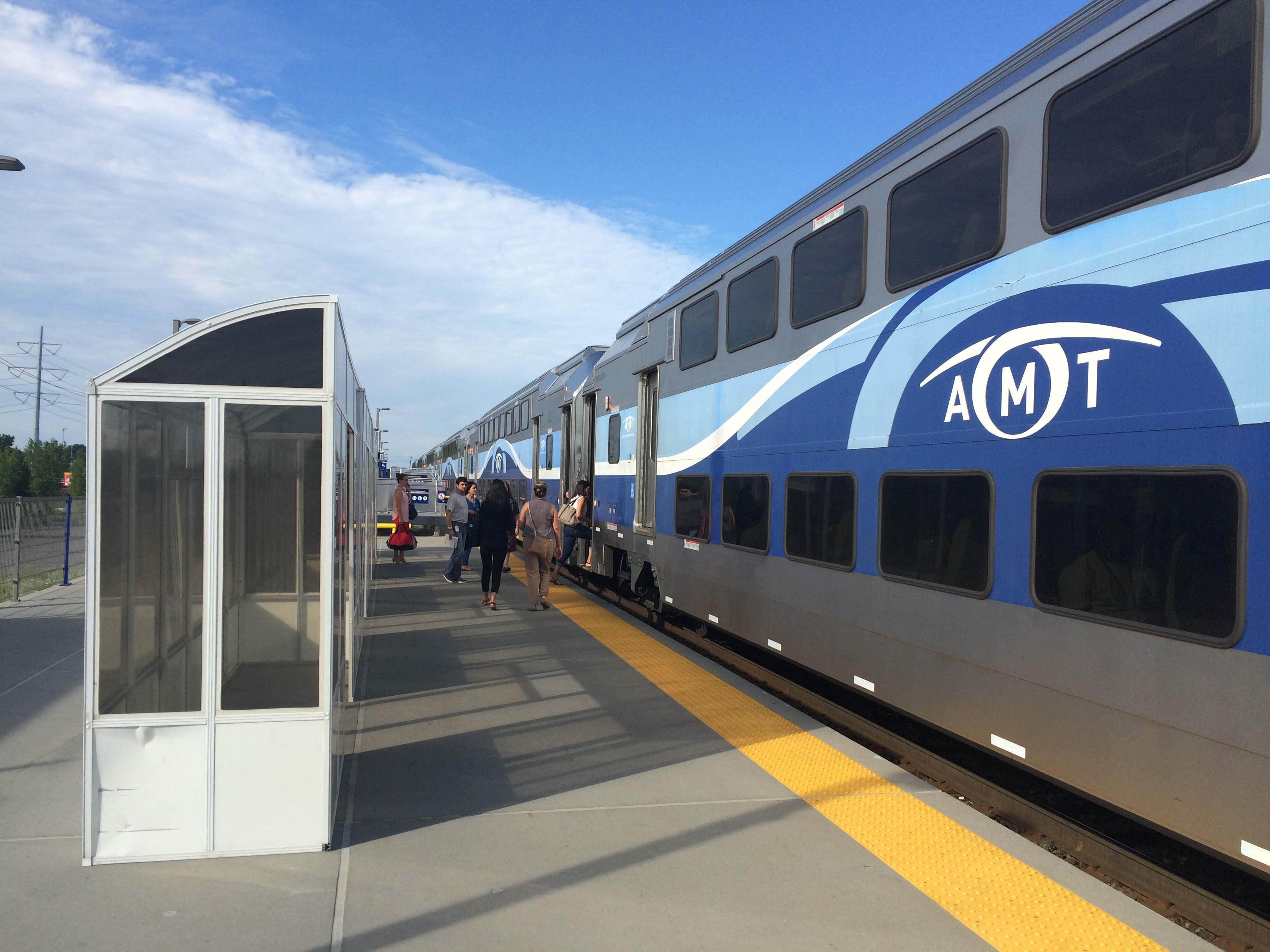 Notre journaliste dans le train de la ligne de Mascouche.