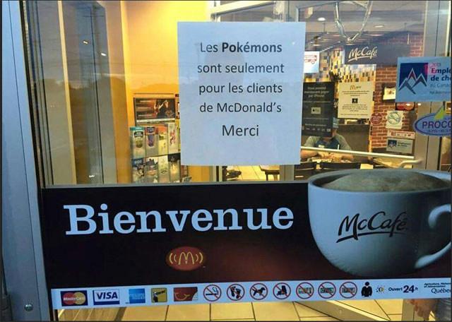 Pokemon Go McDo