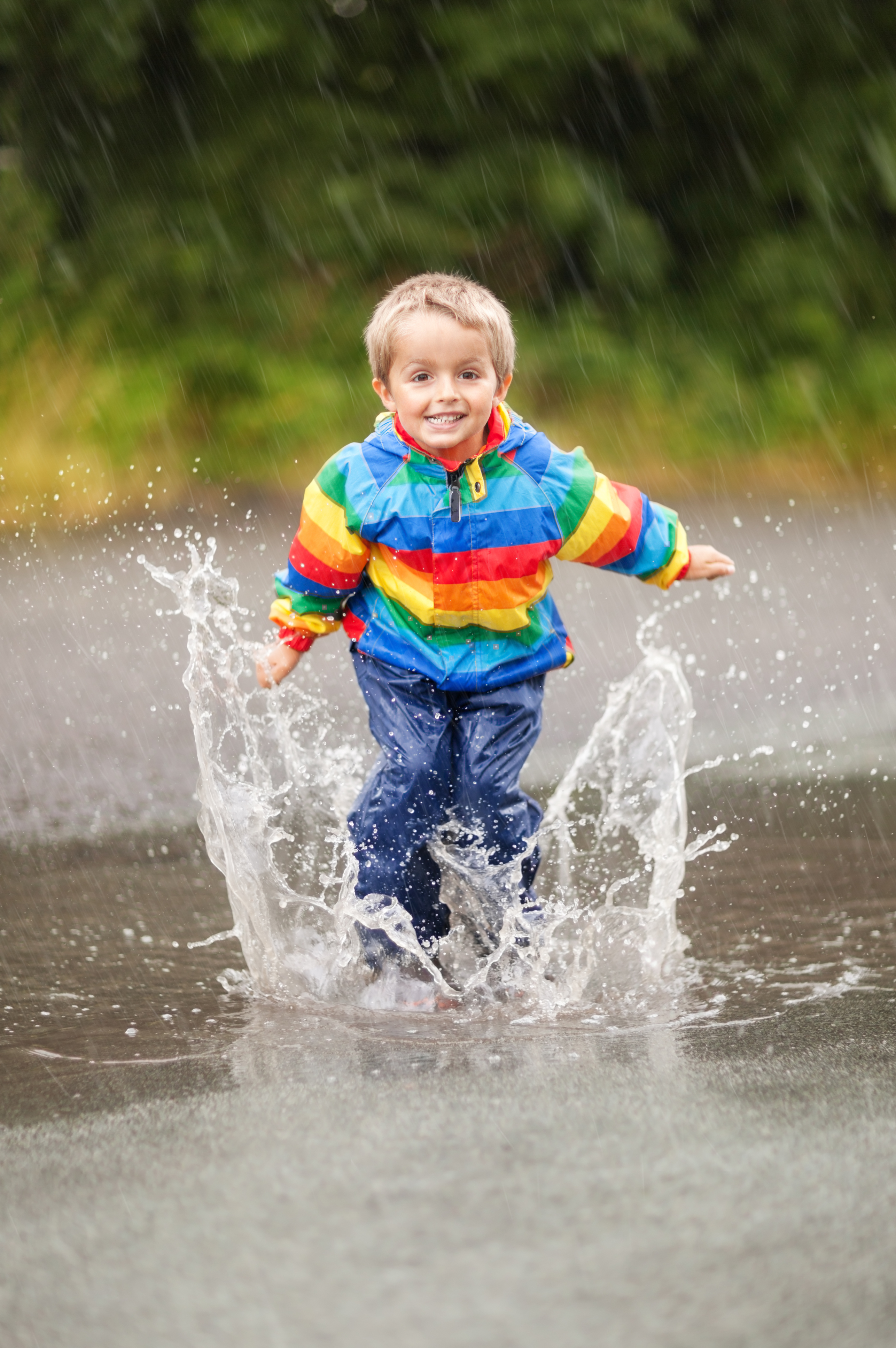 Rain puddles