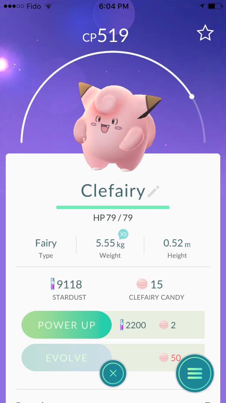 Clefairy Pokemon go
