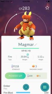 Magmar Pokémon Go