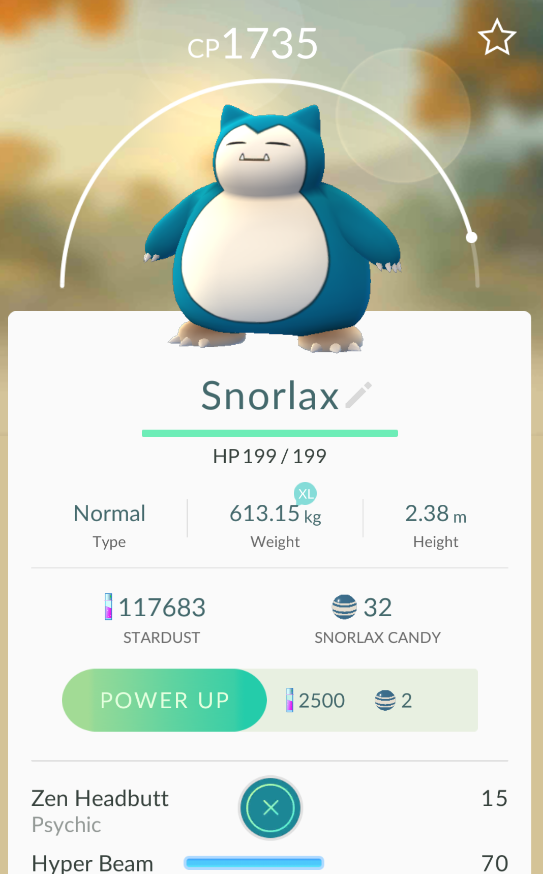 Snorlax Pok&eacute;mon Go