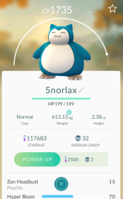 Snorlax Pokémon Go