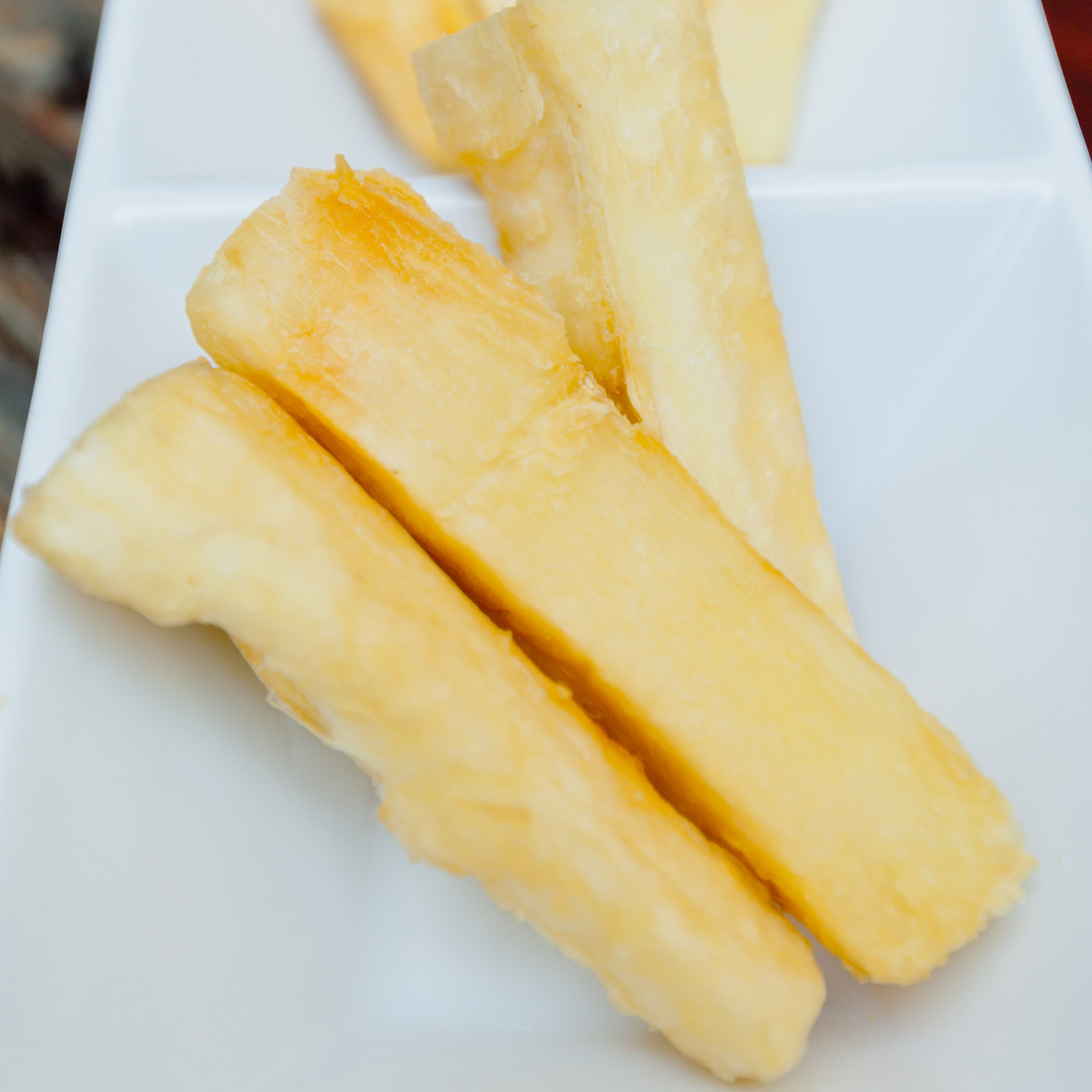 A plate of fried bananas. Traditional brazilian snack