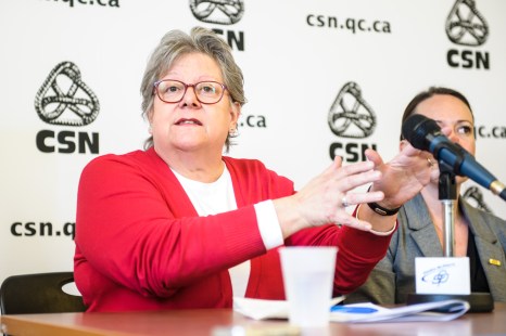 Sylvie Théorêt, présidente du syndicat du Centre jeunesse de Montréal.