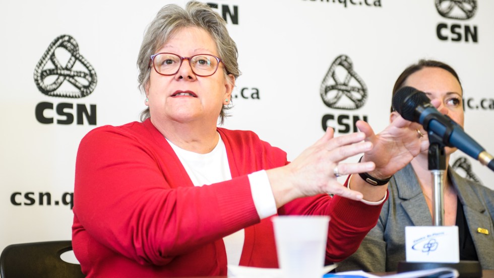Sylvie Théorêt, présidente du syndicat du Centre jeunesse de Montréal.
