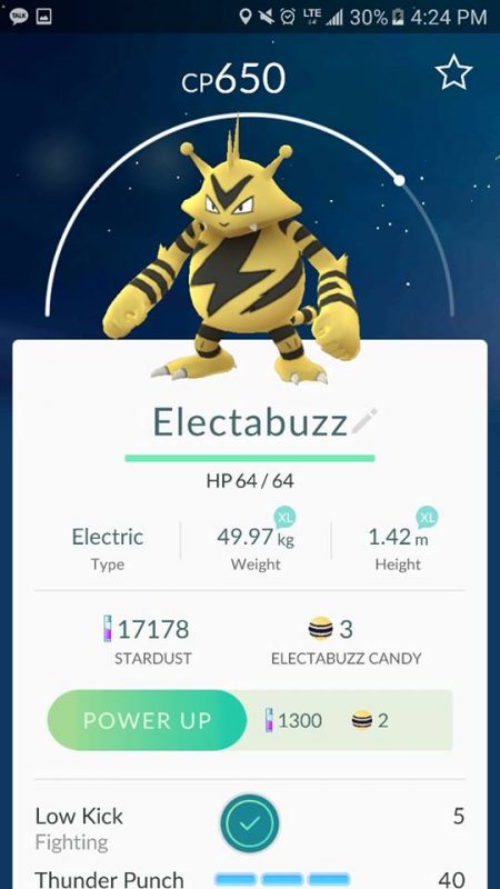 electabuzz POk&eacute;mon Go