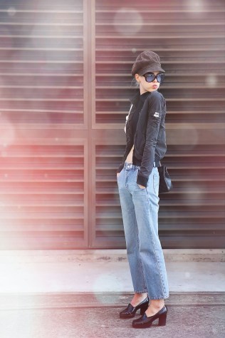 SYDNEY, AUSTRALIA - MAY 19: Off-duty model Ruby-Jean Wilson arrives at Mercedes-Benz Fashion Week Resort 17 Collections at Carriageworks on May 19, 2016 in Sydney, New South Wales. (Photo by Caroline McCredie/Getty Images)