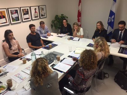 La première réunion du comité consultatif pour la relance de Chabanel a eu lieu le 1er septembre aux bureaux de circonscription de Mélanie Joly, situé sur la rue Chabanel. Photo gracieuseté.