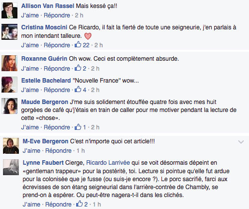 commentaires Ricardo