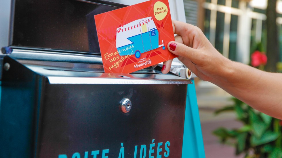 Les citoyens sont appelés à faire part de leurs suggestions concernant les installations de la place Shamrock.