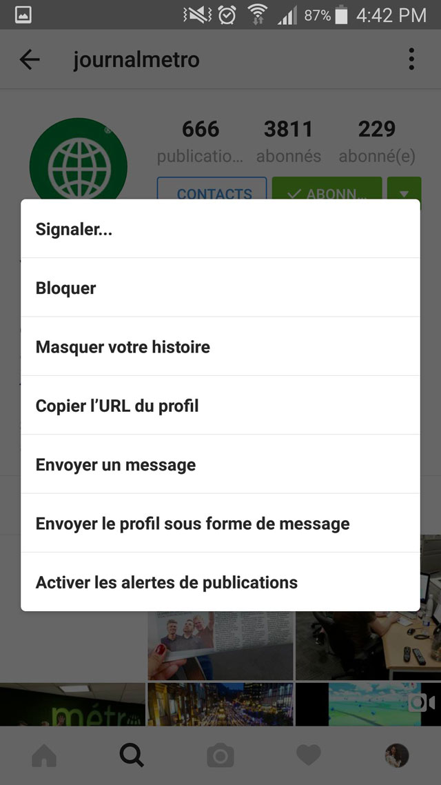 instagram notifications