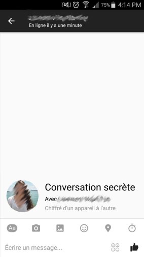 conversation secrète Facebook