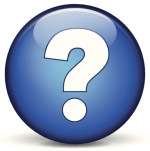 vector illustration of question icons on white background