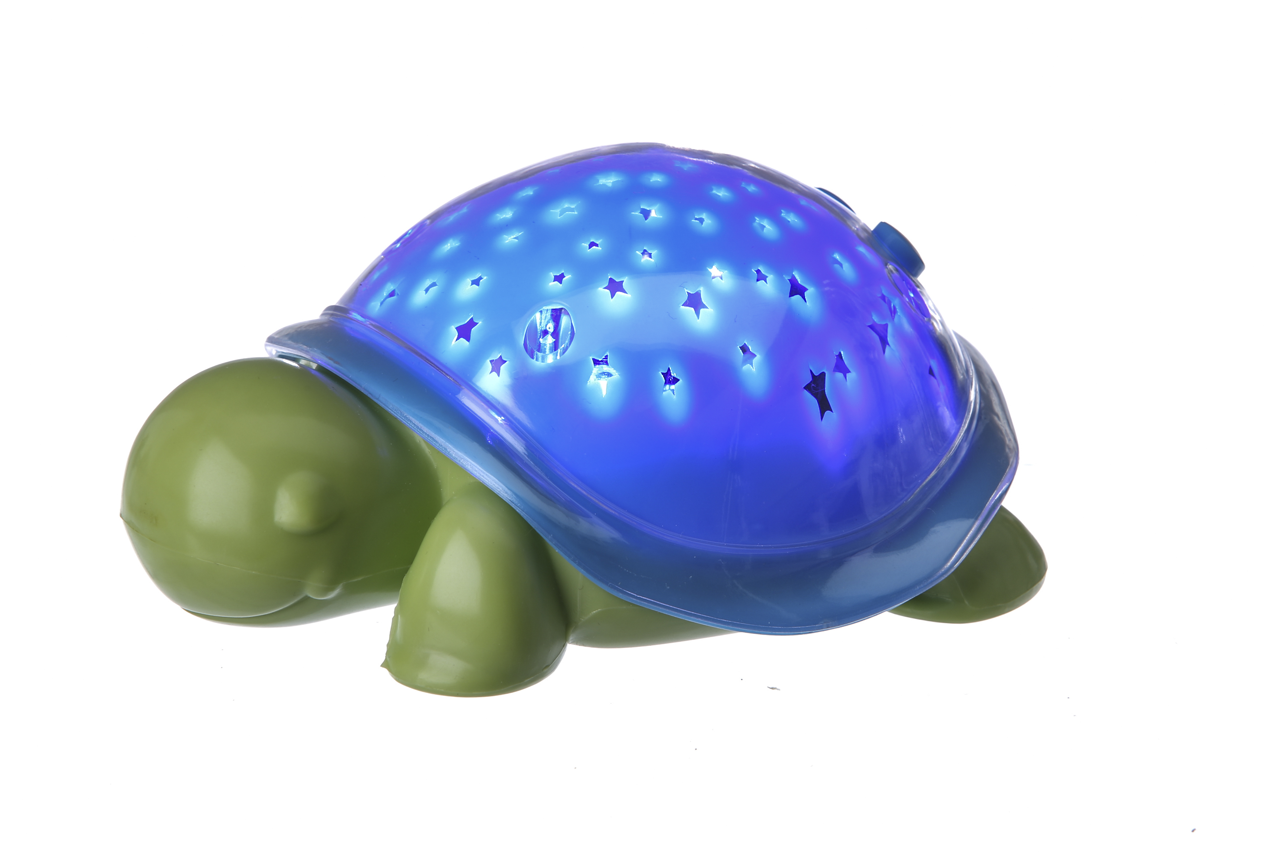 The SuperMax the Turtle nightlight, inspired by Max Wilford, an 8-year-old boy with brain cancer, in New York, Sept. 16, 2015. Like its larger predecessor, Cloud b&rsquo;s Twilight Turtle, SuperMax projects a starry night sky on the walls and ceiling of a room, helping to ease fear of the dark. (Tony Cenicola/The New York Times)