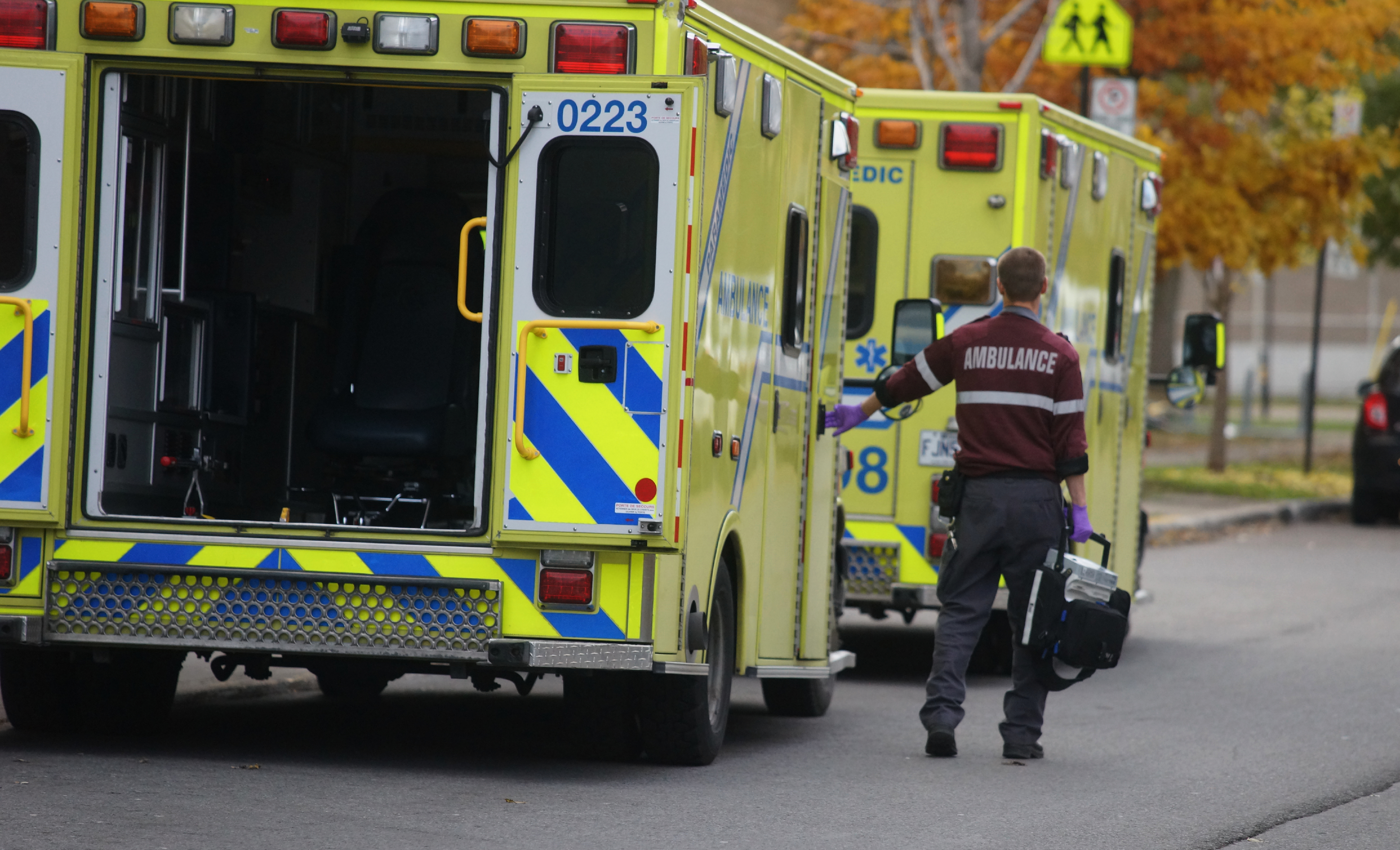Des ambulances