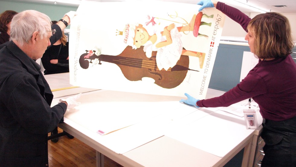 Les archivistes dévoilent une affiche de l'Expo 67.