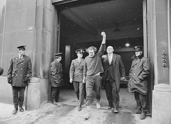 Paul Rose Holding up Clenched Fist