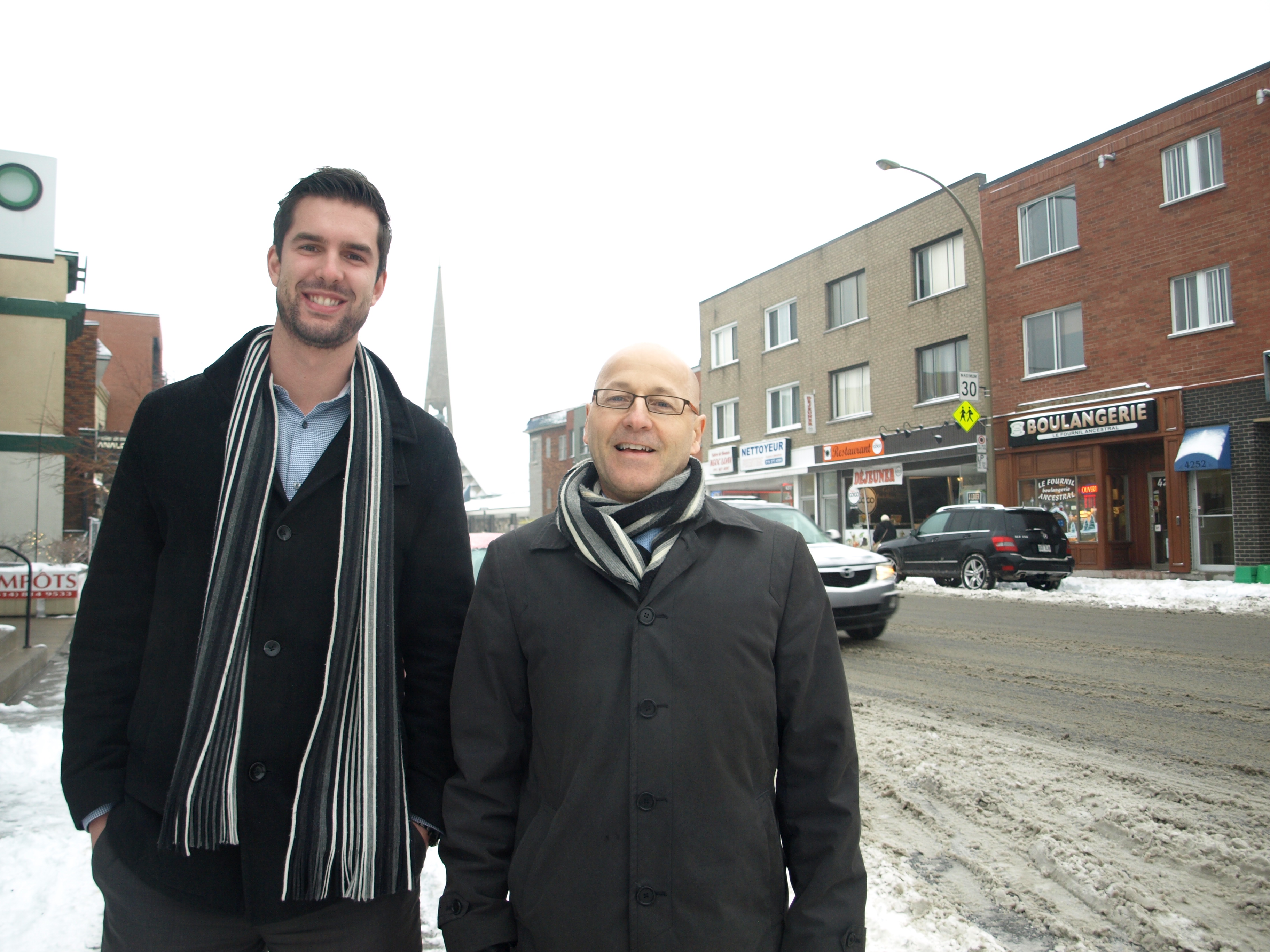 M. Léveillée et M. Sigouin veulent créer une SDC dans le P'tit Beaubien, à l'est du boulevard Pie-IX.