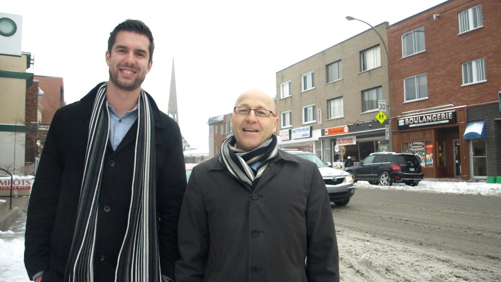 M. Léveillée et M. Sigouin veulent créer une SDC dans le P'tit Beaubien, à l'est du boulevard Pie-IX.