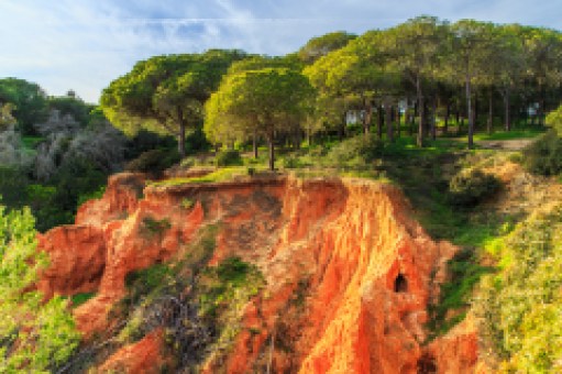 A view of a Parque Natural da Ria Formosa near Faro, Portugal