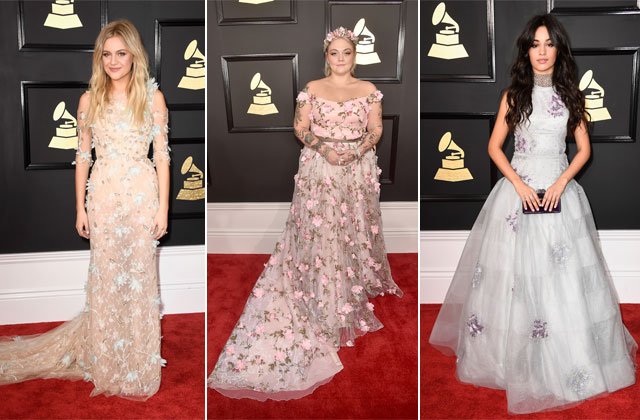 tendances grammys fleurs