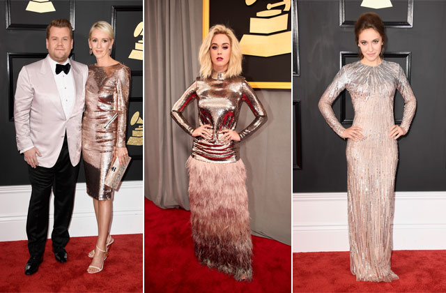 tendances grammys rose gold