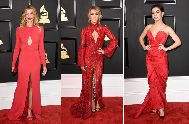 grammys tendance rouge
