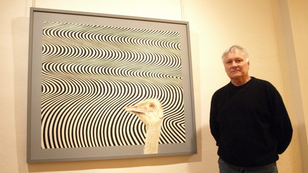 Serge Lemonde et son œuvre «L'autruche op».