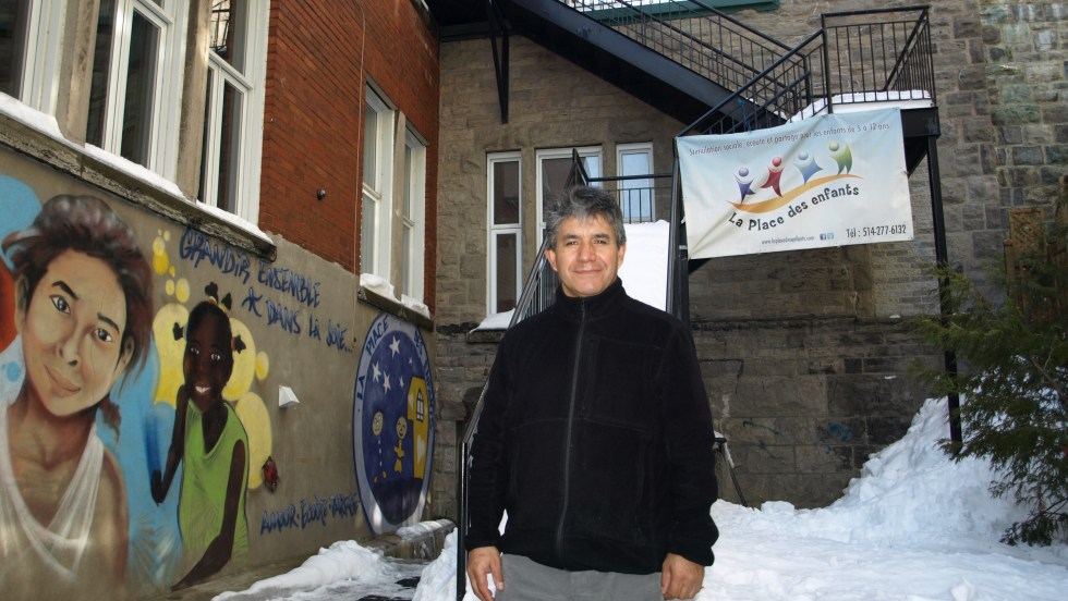 Luis Fernando Pinto, coordonateur à l'organisme La Place des Enfants.