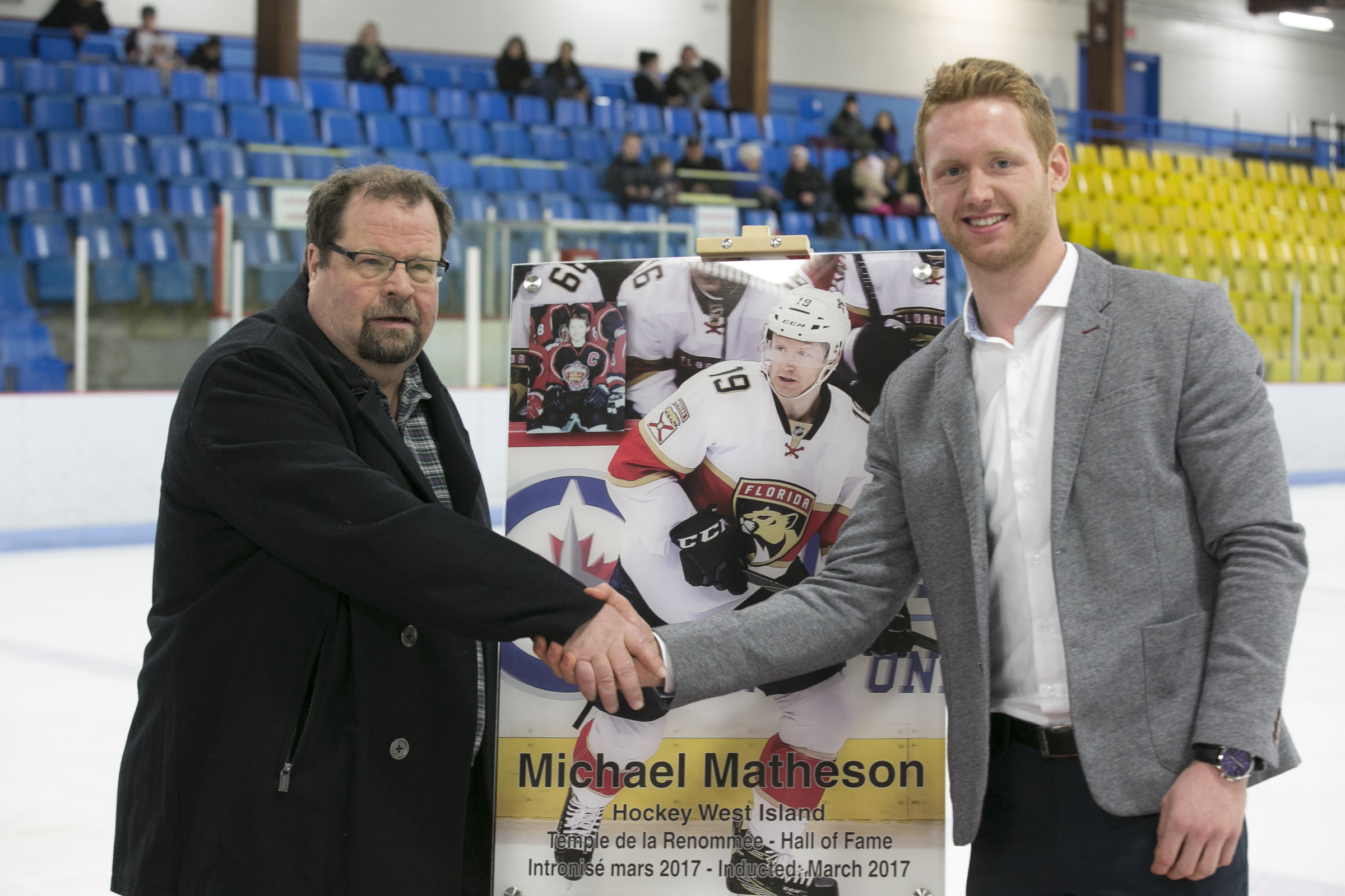 Michael Matheson Immortalisé Par Hockey West Island