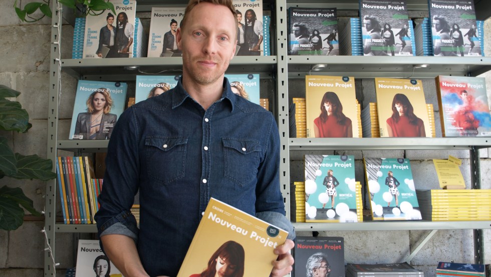 Nicolas Langelier, rédacteur en chef de Nouveau Projet et cofondateur de l'Atelier 10.