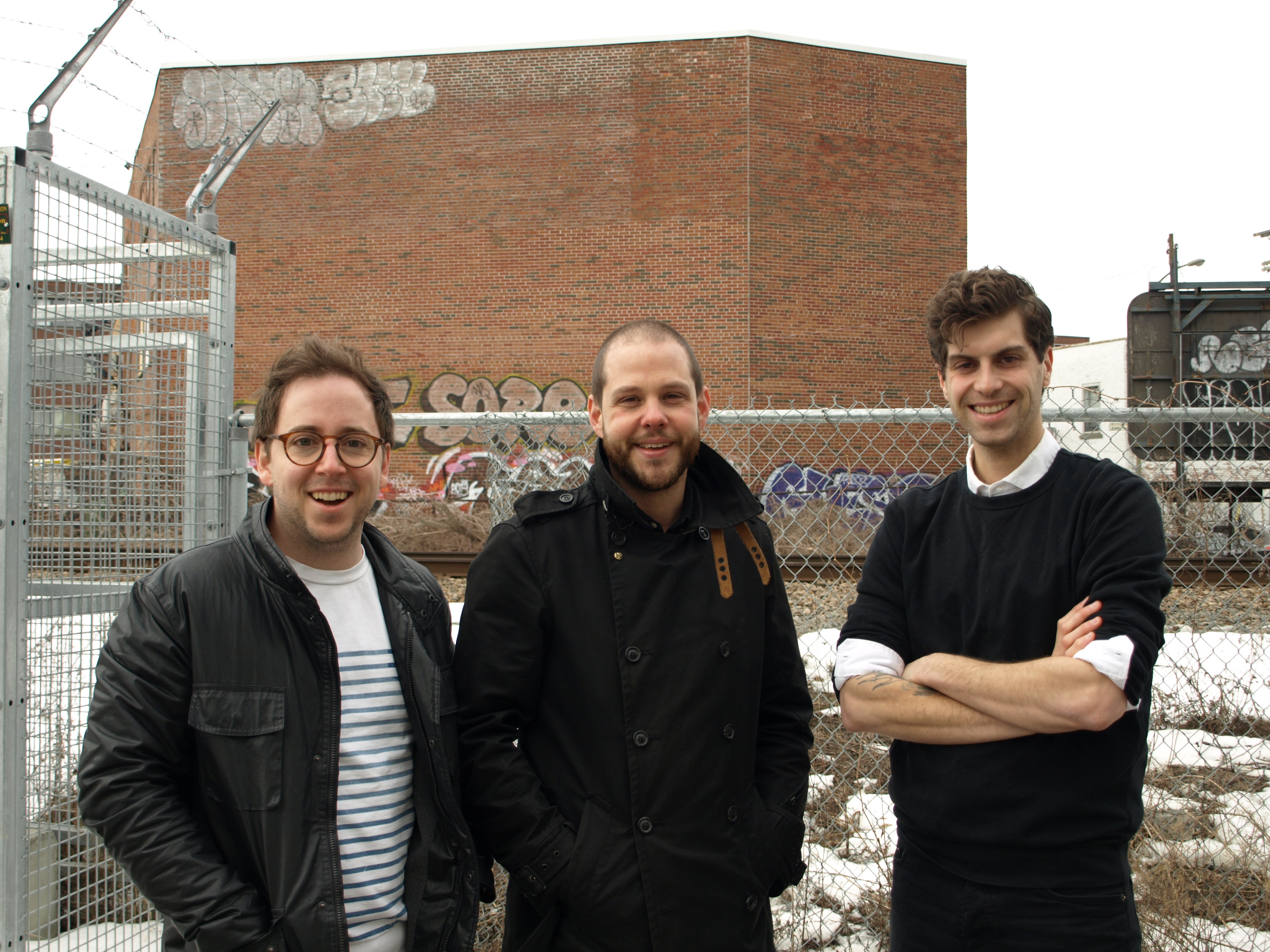 Nicolas Cloutier, David Gobeille-Kaufman et Nicolas Lapierre, cofondateurs de la société de développement Waverly et du Projet Ex.