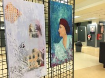 Des œuvres exposée au Centre communautaire Roussin, à Pointe-aux-Trembles, le 24 mai 2017.