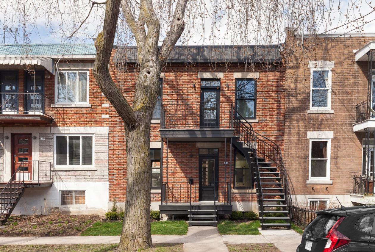 La façade du logement a été conservée tel quel.