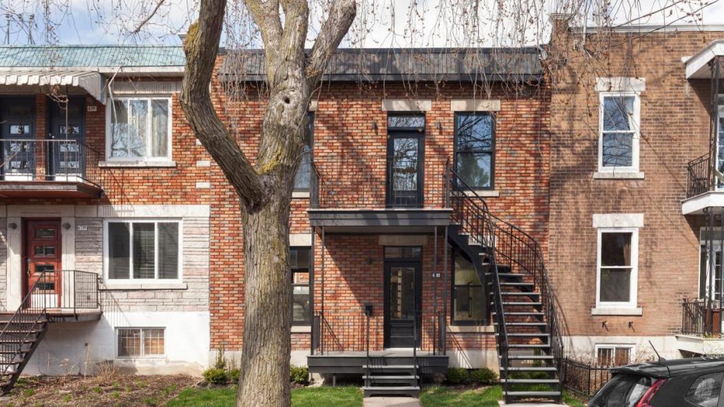 La façade du logement a été conservée tel quel.