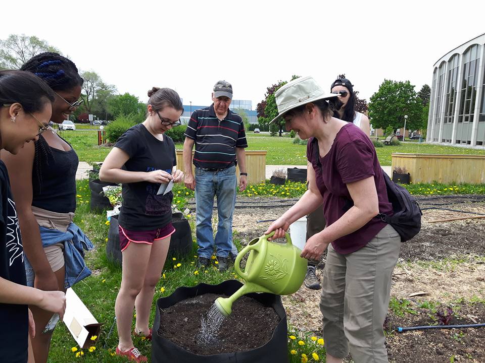 Les jardins Skawanoti servent de lieu de formation à l'agriculture urbaine, dont la production est donnée à des partenaires, vendue ou redistribuée.