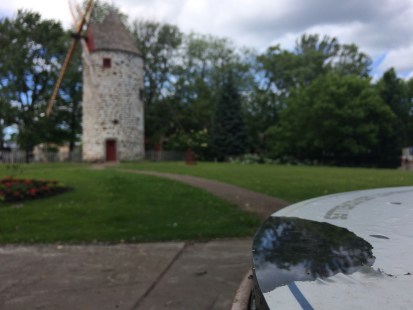 Vandalisme au parc du Vieux-Moulin de Pointe-aux-Trembles, le 20 juin 2017.