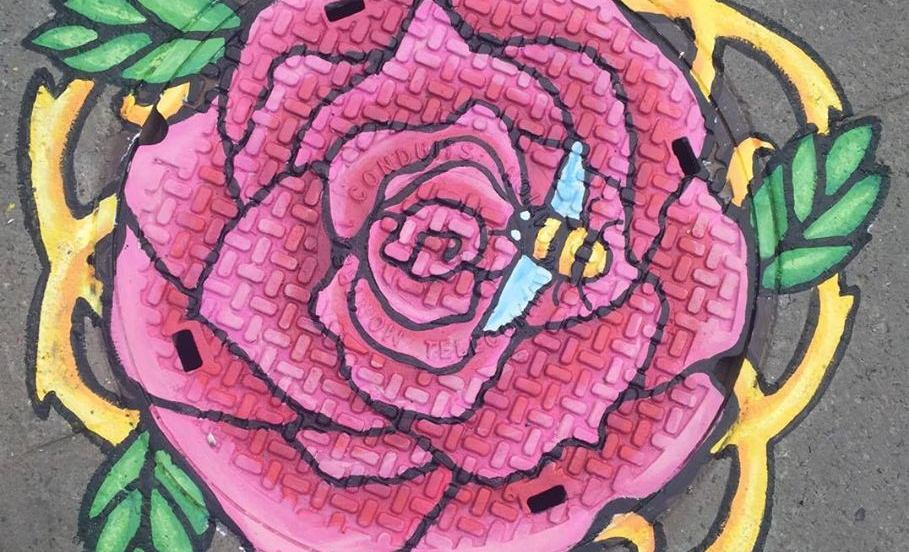 Plusieurs concepts originaux ont été utilisés pour décorer les bouches d'égout de l'arrondissement.